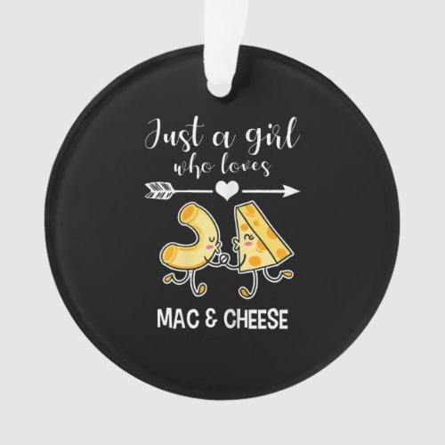 Mac  Cheese Shirt Funny Mac and Cheese Lover Gift Ornament