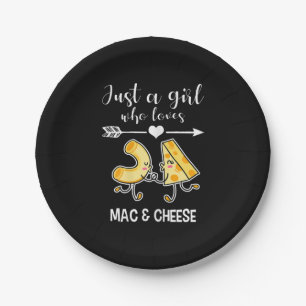 Mac & Cheese Shirt Funny Mac and Cheese Lover Gift Paper Plates
