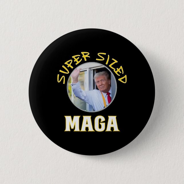 Mac Daddy Trump Vance 2024 Makes French Fries  Button (Front)