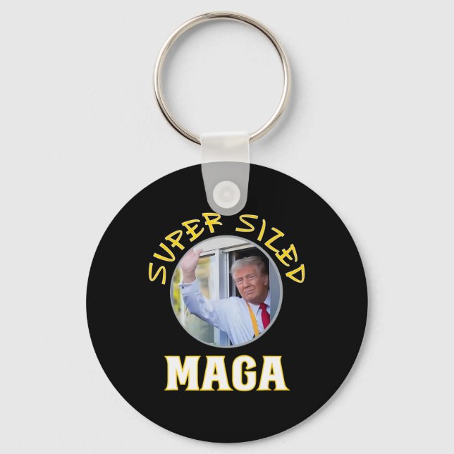 Mac Daddy Trump Vance 2024 Makes French Fries  Keychain (Front)