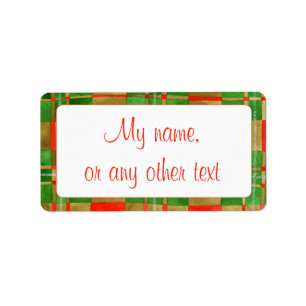 MAC GREGOR TARTAN 1.25"x2.375" Labels
