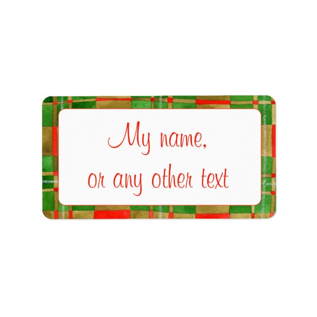 MAC GREGOR TARTAN 1.25"x2.375" Labels (Front)