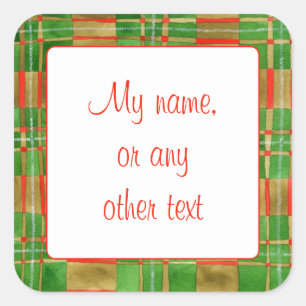 MAC GREGOR TARTAN 3" Square Matte Stickers