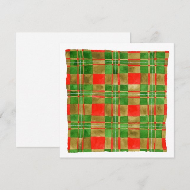 MAC GREGOR TARTAN 5.25" Square Flat Card II (Front/Back)