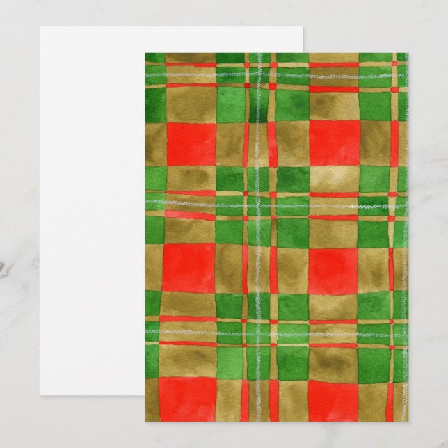 MAC GREGOR TARTAN 5x7 Flat Card / Vertical (Front/Back)