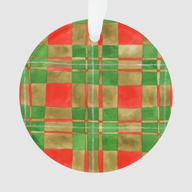 MAC GREGOR TARTAN Acrylic Circle Ornament  (Front)