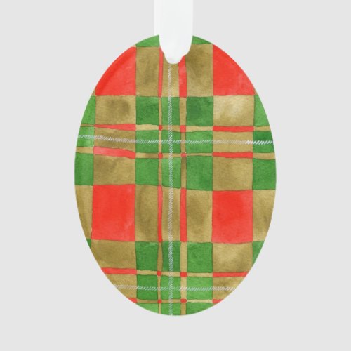 MAC GREGOR TARTAN Acrylic Oval Ornament