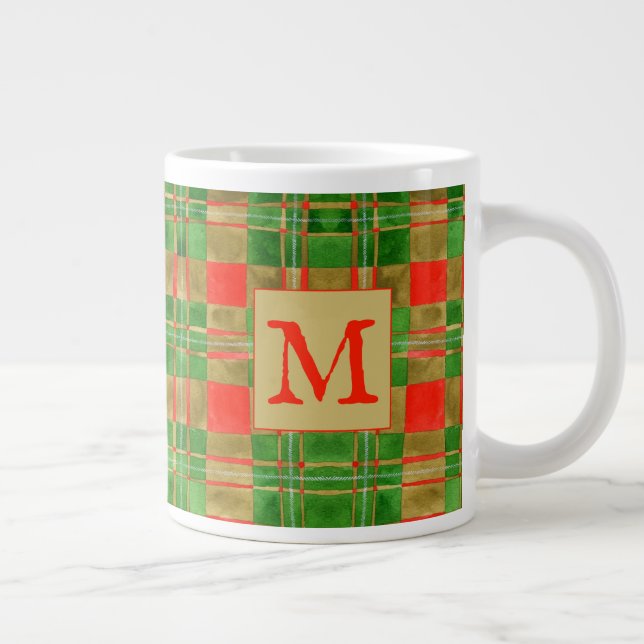 MAC GREGOR TARTAN Big Mug + Initial (Right)