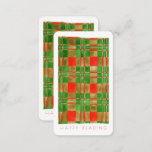 MAC GREGOR TARTAN Bookmark - 3.5x2 Card + Text