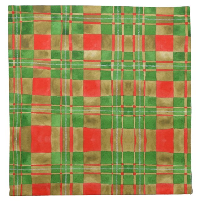 MAC GREGOR TARTAN Cloth Cocktail Napkin (Front)