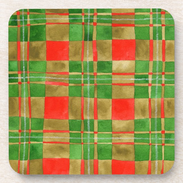 MAC GREGOR TARTAN Hard Plastic Coasters  (Front)