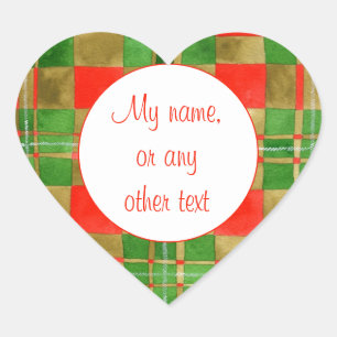 MAC GREGOR TARTAN Heart Matte Stickers
