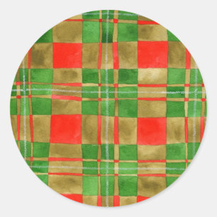 MAC GREGOR TARTAN Small Round Stickers
