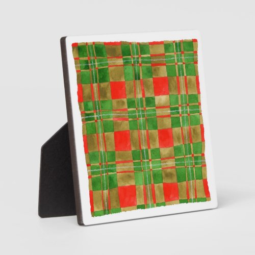 MAC GREGOR TARTAN Square Plaque with Easel