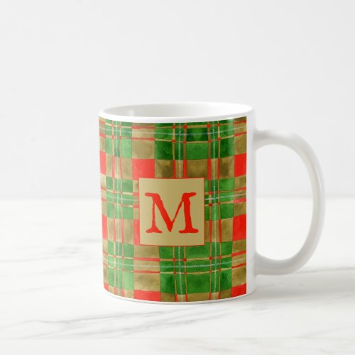 MAC GREGOR TARTAN White Mug  Initial