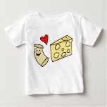Mac Loves Cheese, Funny Cute Macaroni   Cheese Baby T-Shirt