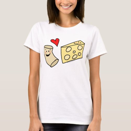 Mac Loves Cheese Funny Cute Macaroni  Cheese T_Shirt
