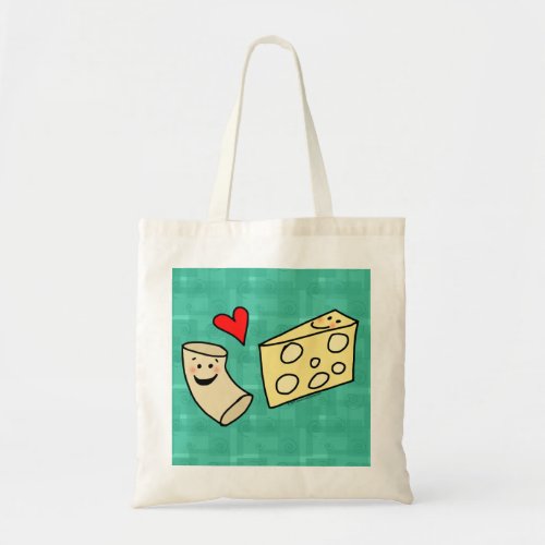 Mac Loves Cheese Funny Cute Macaroni  Cheese Tote Bag