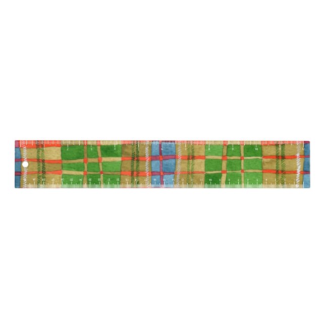 MAC RAE TARTAN 12" Ruler (Front)