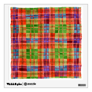 MAC RAE TARTAN 12" Square Wall Sticker
