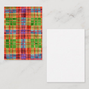 MAC RAE TARTAN 3.5x2.5 Flat Card