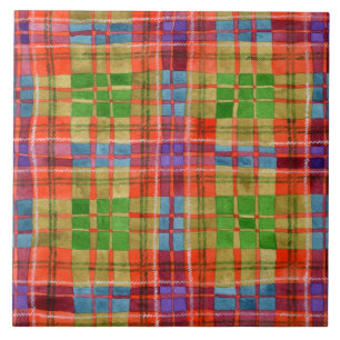 MAC RAE TARTAN 6" Square Ceramic Tile