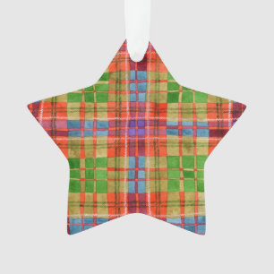 MAC RAE TARTAN Acrylic Star Ornament