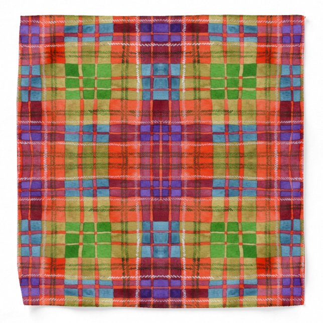 MAC RAE TARTAN Bandana (Front)