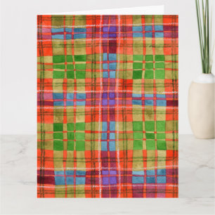 MAC RAE TARTAN Big Birthday Card