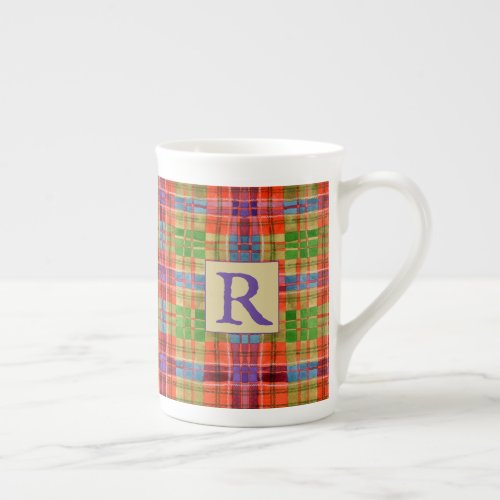 MAC RAE TARTAN Bone China Mug  Initial