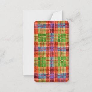 MAC RAE TARTAN Bookmark - 3.5x2 Card