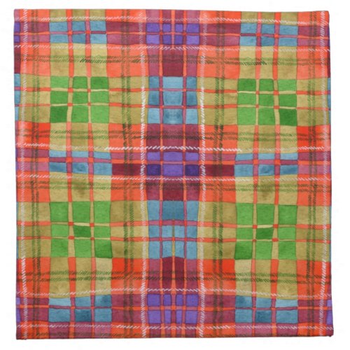 MAC RAE TARTAN Cloth Cocktail Napkin