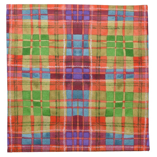 MAC RAE TARTAN Cloth Cocktail Napkin (Front)