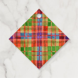 MAC RAE TARTAN Diamond Gift Tags