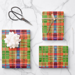 MAC RAE TARTAN Flat Sheet Wrapping Paper