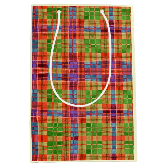 MAC RAE TARTAN Medium Gift Bag (Front)