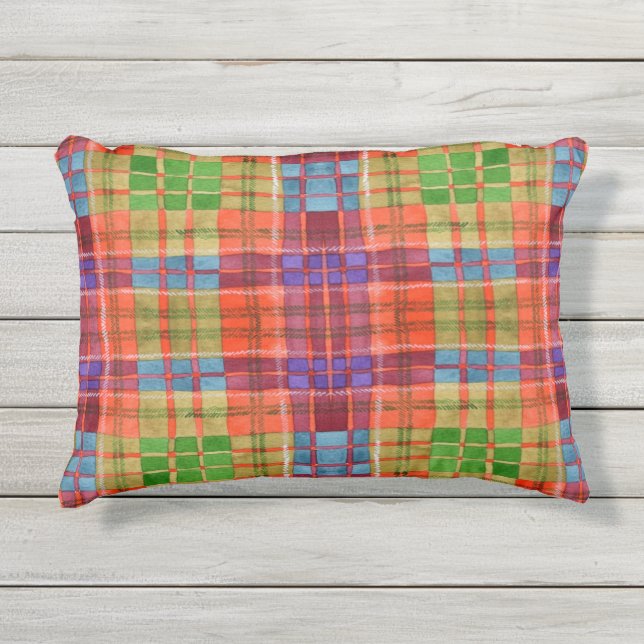 MAC RAE TARTAN Outdoor Pillow (Front)