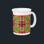 MAC RAE TARTAN Porcelain Pitcher<br><div class="desc">The design on this MAC RAE TARTAN porcelain pitcher is an original watercolor painting, inspired by the Mac Rae Clan Tartan. * Matching products are available in the TARTAN PLAIDS category of my shop. ** If you'd like to transfer this design to another product type, shape, or size, please check...</div>