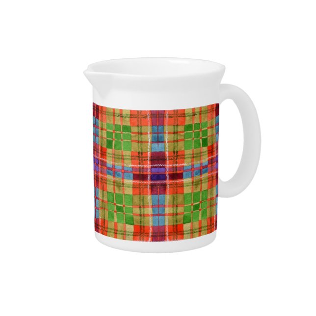MAC RAE TARTAN Porcelain Pitcher (Right)
