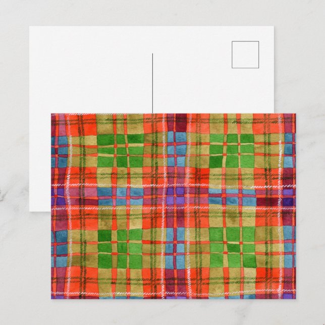MAC RAE TARTAN Postcard (Front/Back)