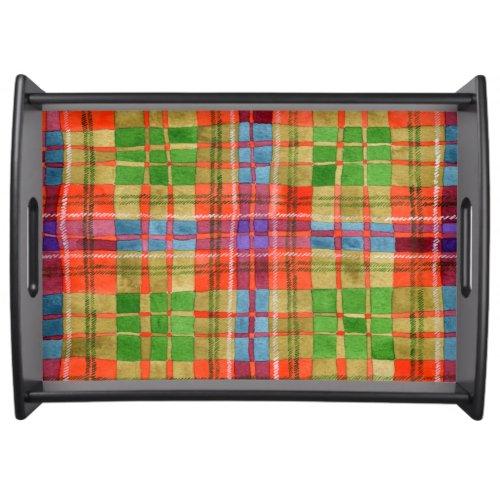 MAC RAE TARTAN Serving Tray  Black