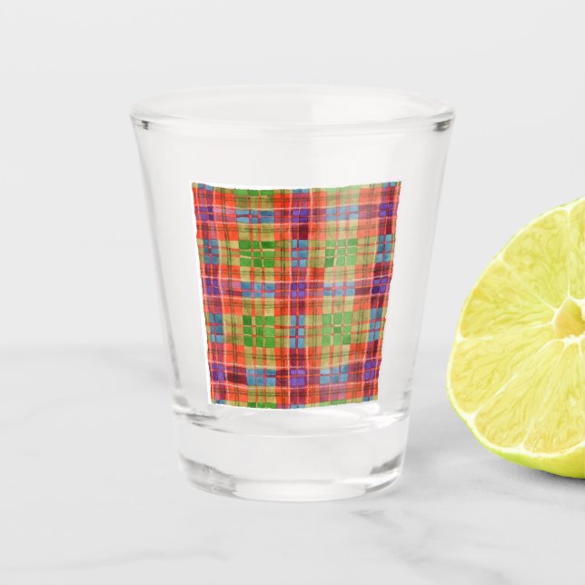 MAC RAE TARTAN Shot Glass (Front)