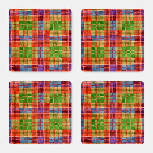 MAC RAE TARTAN Square Acrylic Coasters