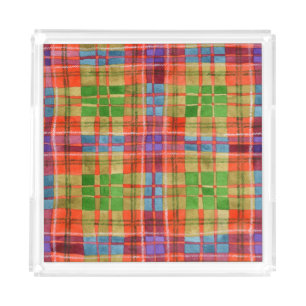 MAC RAE TARTAN Square Acrylic Tray
