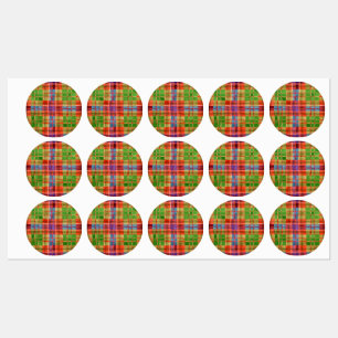 MAC RAE TARTAN Waterproof Labels