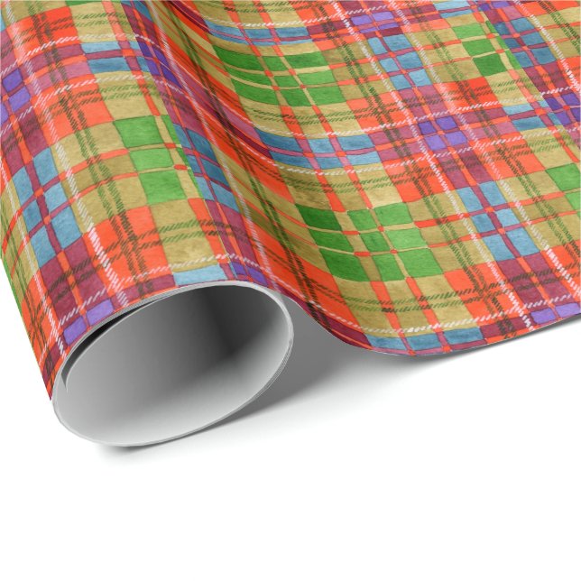MAC RAE TARTAN Wrapping Paper (Roll Corner)