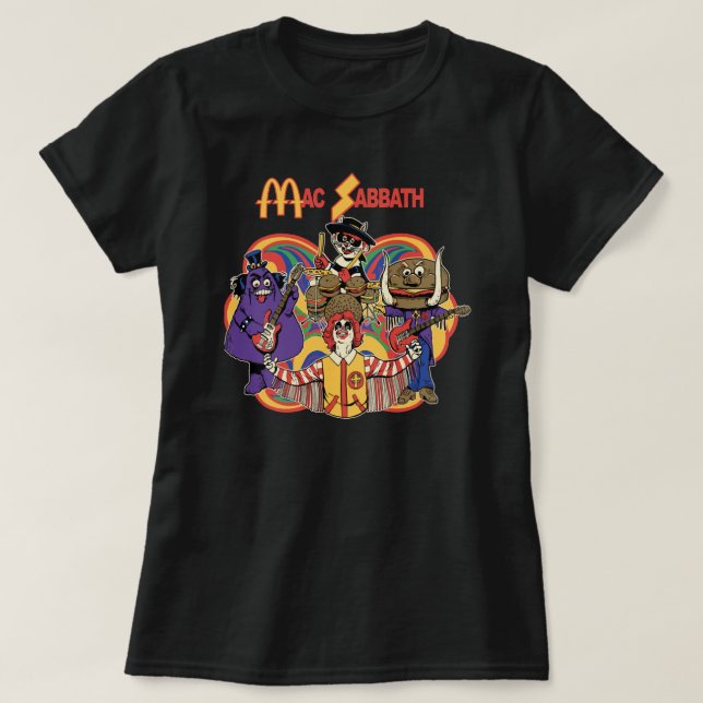 Mac Sabbath  Black Essential T-Shirt (Design Front)