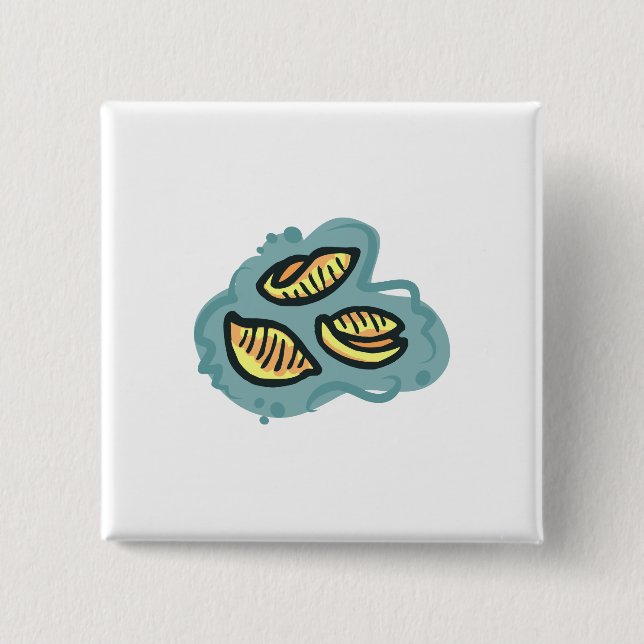 mac shells  n cheese pinback button (Front)