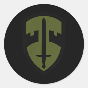 Mac-v Army Small Unit Patch Full Color Vietnam Vet Classic Round Sticker