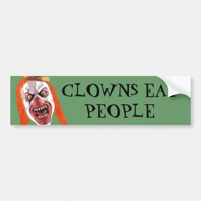 Macabre Clown Bumper Sticker (Front)